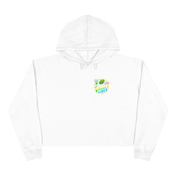 Volley Vibes Stylish Crop Hoodie with Crown Design - Perfect for Casual Days and Celebrations