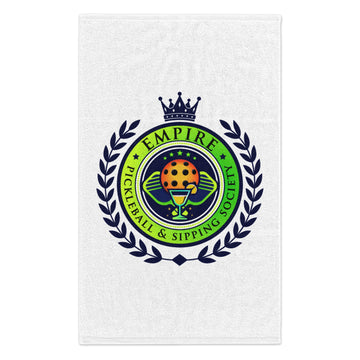 Empire Pickleball & Sipping Society Cozy Rally Towel with Emblem | Perfect for Sports Events & Celebrations