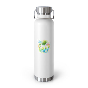 Volley Vibes 22oz Copper Insulated Water Bottle - Stylish & Functional Travel Flask