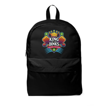 King of the Dinks Unisex Classic Backpack - Stylish & Durable Black