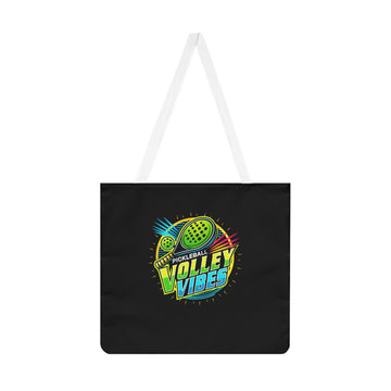 Volley Vibes Shoulder Tote Bag - Stylish & Functional Everyday Carry Black