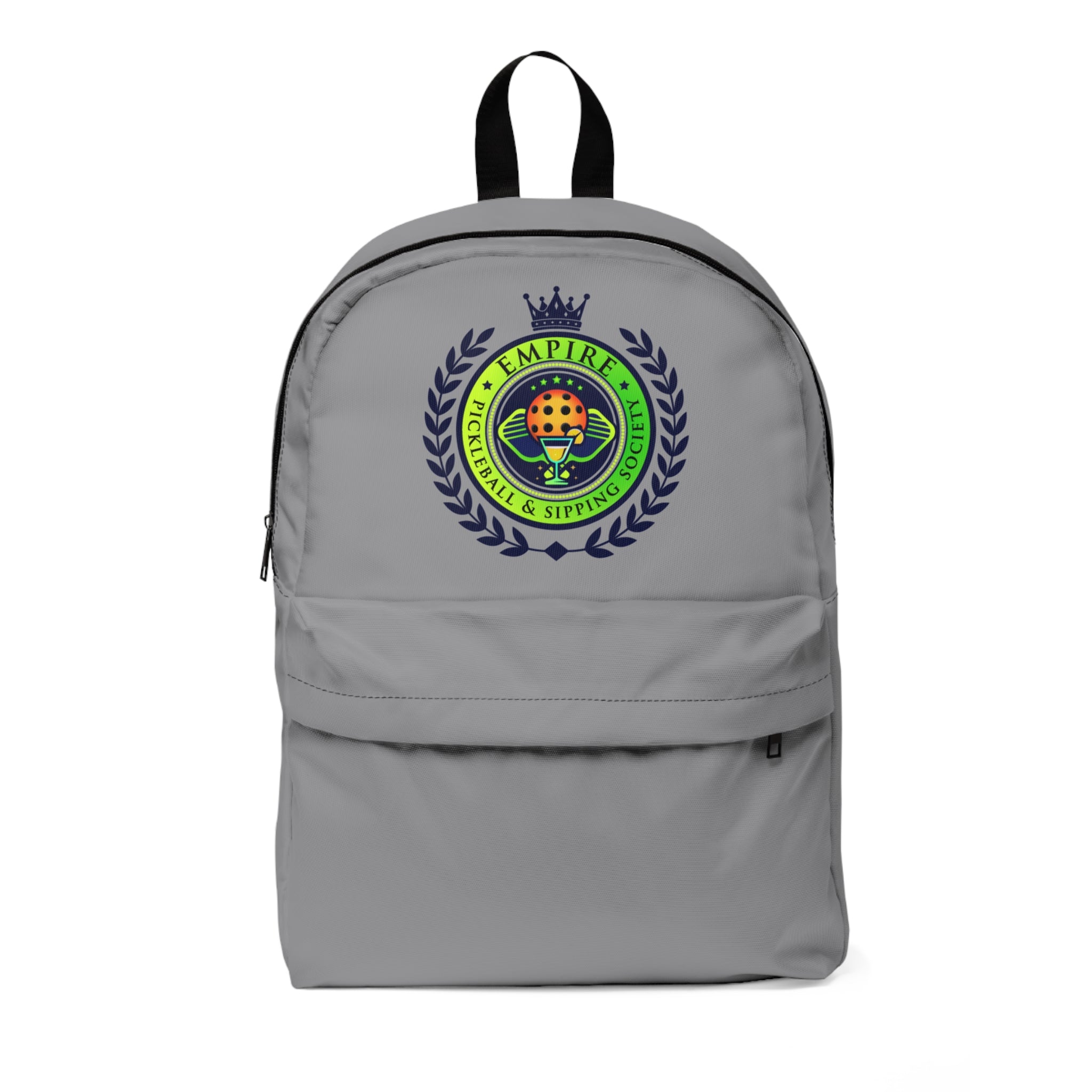 Empire Pickleball & Sipping Society Unisex Classic Backpack - Stylish & Durable Grey