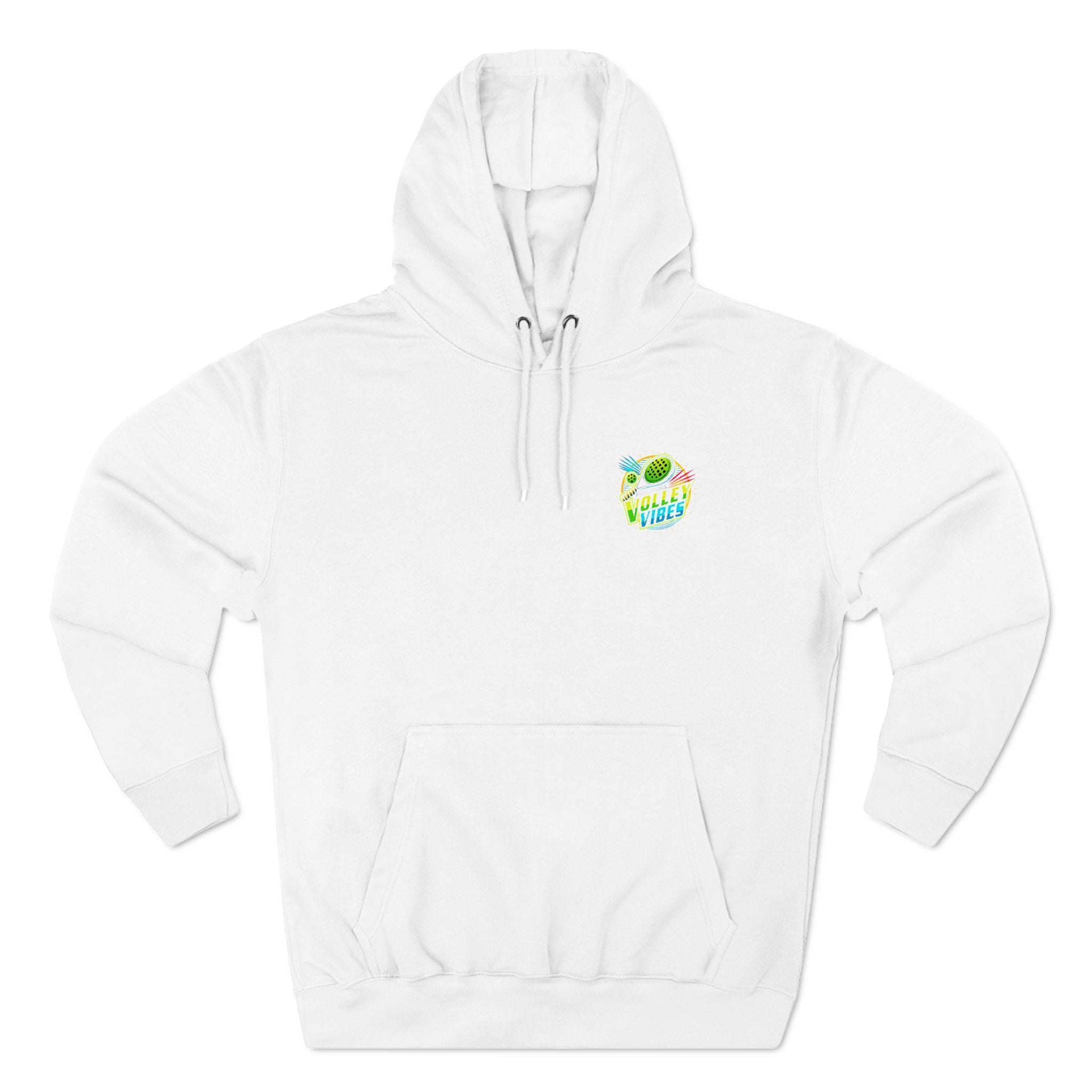 Volley Vibes Three-Panel Fleece Hoodie - Cozy Streetwear for Food Lovers