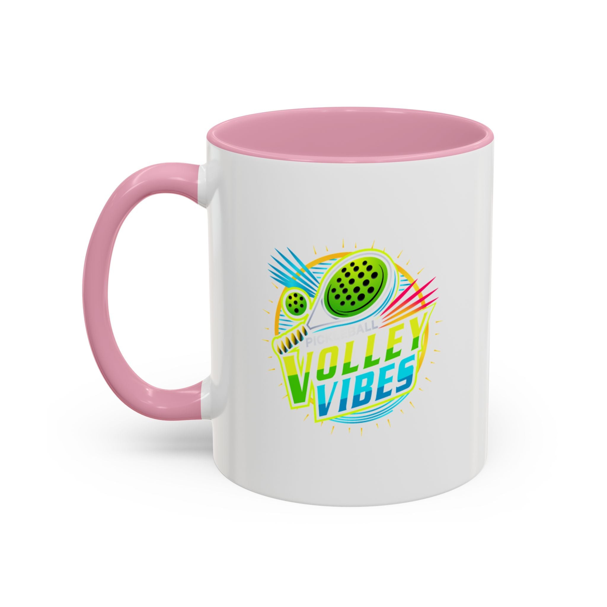 Volley Vibes Colorful Mug - 11oz & 15oz Coffee Cup