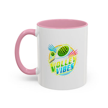 Volley Vibes Colorful Mug - 11oz & 15oz Coffee Cup